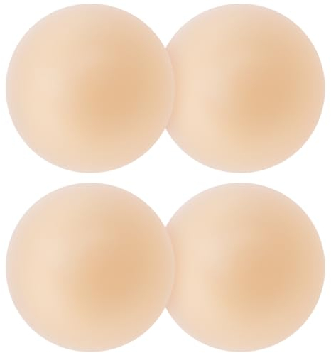 Kiiwah 2 Paar Nippel Covers Ultra Dünne Silikon Nippelpads, Wiederverwendbar Nippelabdeckung, Selbstklebende Brustwarzen Abdeckungen, Unsichtbare Klebe BH Passen Alle Frauen