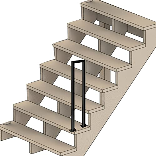 JLVAWIN Hand Rails for Outside Steps, Terrace Decking Balustrade for Indoor Outdoor Support 200kg