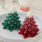 Juego de 2 velas con forma de árbol de Navidad, velas realistas en forma de árbol de Navidad de 140 g, velas de aromaterapia de cera de soja, para decoración de fiesta de Navidad, día festivo, Año