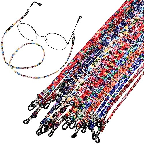 10stücke Teiliges Brillenband Bunte Bohemian Brillenkordel Für Sonnenbrillen Und Lesebrillen Rutschfest Und Schweißabsorbierend Für Sport Und Outdoor-aktivitäten