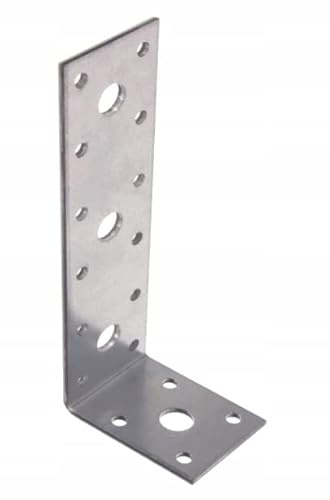 MiG-met - Winkelverbinder - 150x50x40x2,5mm - 50 Stück - Winkel metall - Winkel - Schwerlastwinkel - Regalwinkel - Winkelverbinder edelstahl - Regalhalterung - Legierter Stahl Stutzen