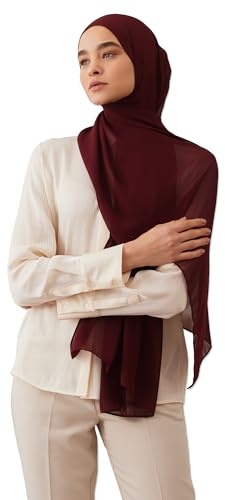 femple Deluxe Chiffon Hijab | Hochwertiger, Luftiger Hijab – Ideal für besondere Anlässe