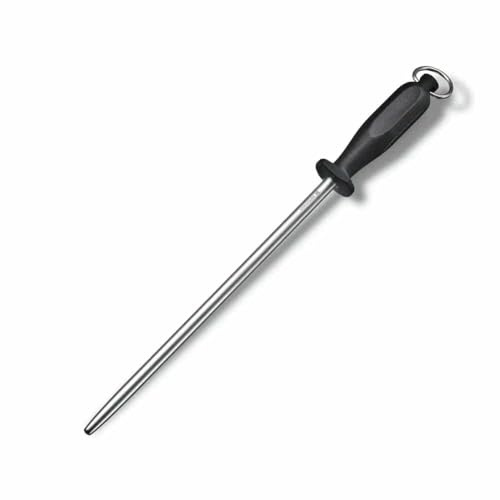 Victorinox Honing Steel 7.8517 - Punto rotondo, 30 cm, colore: Nero