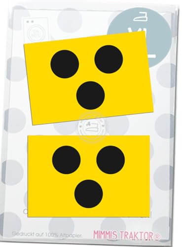 Bügelbild 2er Pack Blindenabzeichen Sehbehinderung FLEXFOLIE zum Übereinanderbügeln Aufbügler Applikationen Bügelsticker für Stoffe Textilien zum Aufbügeln, Farbe:Set 3