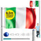 MONZANA® Aluminium Teleskop Fahnenmast 6,30m Bodenhülse 60cm inkl. Italien Flagge Italienische Nationalflagge Fahne Flaggenmast Mast Alu