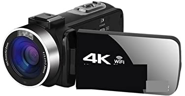 AUBEST Videocamera Full 4K UHD Digital Camera Stream Camera 4K Vlog Camcorder Videoregistratore digitale 18X 48MP Webcam Time Lapse(128G SD Card,Standard)