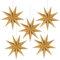 Vicloon Estrella Plegable de Navidad, 5 Pcs Estrellas Navidad Papel, 30 cm, 3D Estrellas De Papel, Linterna Estrella Papel para Navidad, Boda, Fiesta de Cumpleaños, Decoración del Hogar. (Madera)