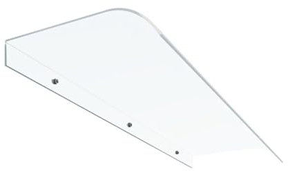 Rovss Auvent de Porte d'entrée Marquise de Porte Protection Solaire Toit Abri en Polycarbonate pour Porche Fenêtres Extérieure Diverses Tailles au Choix 40/60/80/100/120cm(40x100cm)