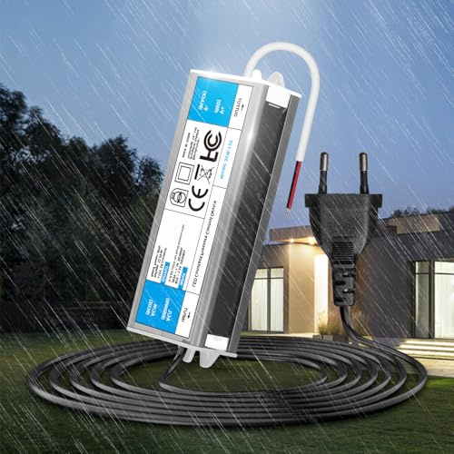 KSIBNW LED Trafo 12V 36W 3A Netzteil Adapter IP67 Outdoor Wasserdicht Transformator mit Stecker, Treiber 230V AC auf DC 12Volt Konstantspannung Niedervolt Schaltnetzteil für Außen LED Streifen