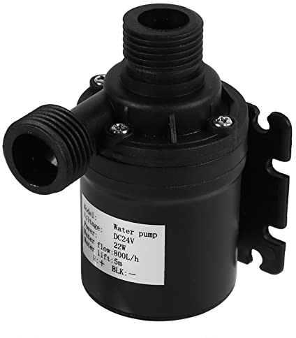 Pompe à Eau Submersible Sans Balais DC 24V, 800L/H, Hauteur de Refoulement 5m, Ultra-Silencieuse, pour Aquarium, Fontaine, Énergie Solaire et Circulation d'Eau