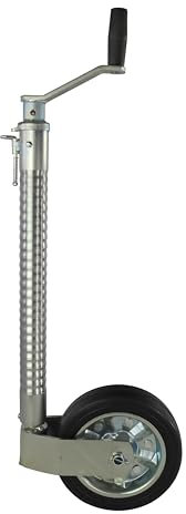 Roue jockey de sécurité - Tube nervuré - 48 mm - 300 kg - 220 x 60 cm - Antidérapante - Pour caravane, remorque, camping-car