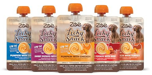 Zoë Licky Snack Natural Dog, Puppy Training Treat & Topper Variety Pack 5x85g