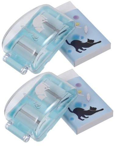 Housoutil Rullo Raccoglitore di Residui Gomma Mini Portatile, 2 Set | Contenitore Capiente, Struttura Flessibile in Plastica, Ferro e Gomma, per Piani Scrivania e Superfici D'arredo