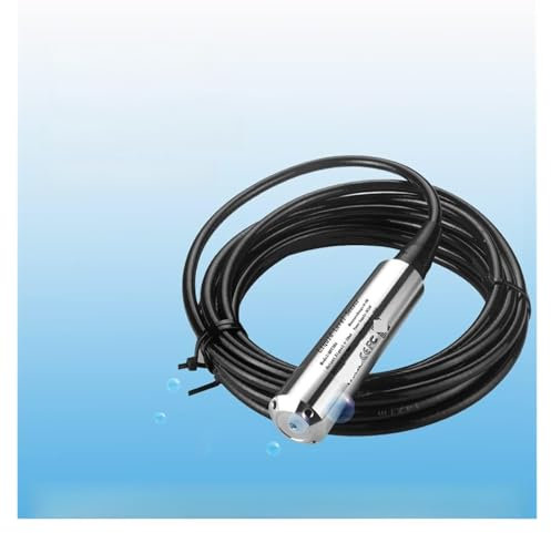 Anemometer, Liquid Level Transmitter Integrate Transducer With 5m Cable Length Water Sensor 4-20mA Output Water Oil Pressure Sensor Suitable For Water Supply Projects(4-20mA 2m Range)