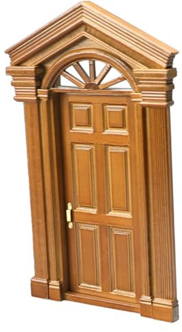 CIMAXIC Mini Porte Bois Non pour Maison De Poupée Meuble Miniature DIY Décoration De Modèle De Porte pour Maison De Poupée