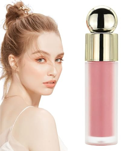 Blush Liquide, Teinte De Joues Mélangeables, Blush Pigmentaire Élevé, 0,91x3,35 Pouces, Formule À L'épreuve Des Taches Et Durable, Légère Et Hydratante, Pour Les Joues Et Les Lèvres