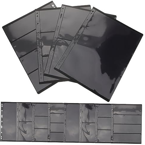 HOMSFOU 20pcs Stamp Collecting Loose-Leaf Pages for Stamp Album Storage Standard Pages for Collecting Hobbyists