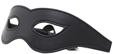 BOCAIDHK Augenbinde Black Knight，Erotische Augenmaske für Frau und Mann，Premium Augenbinde für Frau Sex，komfortable Maske aus Kunstleder，Sex Spielzeug Zubehör，Erotik Maske