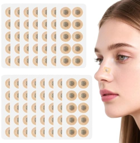 MOLZINY 150 Stück Premium Magnetische Nasenpflaster Nachfüllpack Anti-Schnarch Nasenpflaster Magnet 75 Tage Pack Magnet Nasenpflaster Anti-Schnarch Nasenpflaster Magnet für Sport und Schlaf