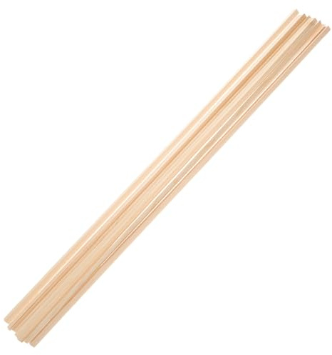 VILLCASE Moulure Cadre Bois Moulures Décoratives pour Fenêtres en Bois Triangle Isocèle 6mm X 50cm Lot de 10 pour Moustiquaire et Modèles DIY