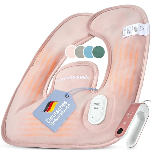 Elektrischer Nackenwärmer ohne Wasserbefüllung | Wärmeflasche für Nacken, Rücken & Schulter – schnelle Wärme auf Knopfdruck, sicher & flexibel | HOTTL (Cherry blossom pink)