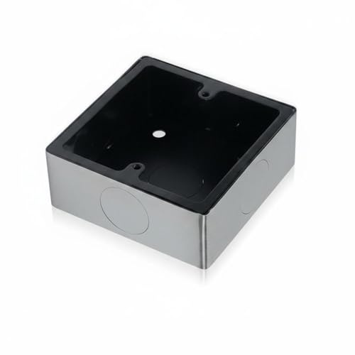 Wsymxuo Box Elettrico a Visibile Acciaio Inossidabile Scatola da Incasso 86 Impermeabile Scatola Elettrica 86 per Officina, Scatola Da 86 86 33MM Con Apertura Da 25MM