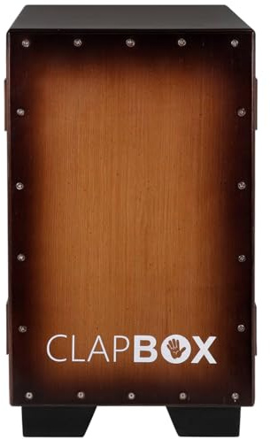Clapbox Cajon CB45 – Kisten-Design, Birkenholz (H:50 W:30 L:30) – 3 interne Snares, tiefer Bass-Ton