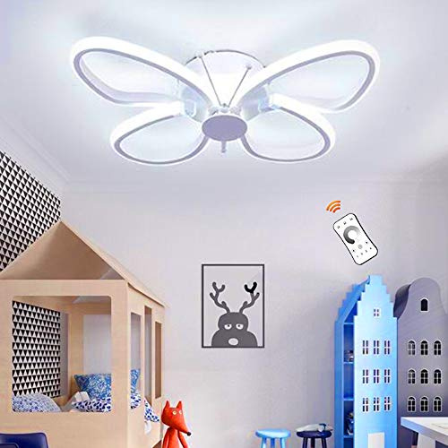 LED Deckenleuchte Kinder Deckenlampe Kinderzimmer Mädchen Junge Schlafzimmer Dekoration Lampe Schmetterling Form Acryl Lampenschirm Modern Design Kronleuchter Für Wohnzimmer Schlafzimmer Esszimmer