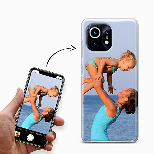 CoverHeld Handyhülle für XiaoMi Mi 11 Lite 5G Hülle aus Silikon selbst gestalten - selbst gestaltet/personalisiert - Deine Hülle Dein Design - Personalisieren Bedrucken mit eigenem Bild Motiv