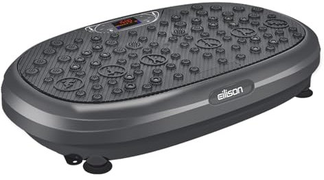 EILISON FitMax 3D XL Vibration Plate Exercise Machine - Whole Body Workout Vibration Fitness Platform w/Loop Bands - Home Workout for Lymphatic Drainage Machine for Weight Loss, Wellness, Recovery