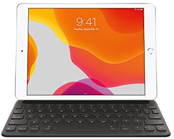 Apple Smart Keyboard (per iPad 7-9 Gen, iPad Air 3 Gen, iPad Pro 10,5-pollici) (QWERTY Inglese USA) Nero (Ricondizionato)