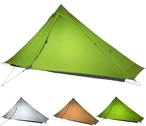 ROOMEDAL 3F UL Gear Lanshan PRO - Tenda ultraleggera per 3 stagioni, per 1-2 persone, impermeabile, professionale, per campeggio, trekking, kayak, arrampicata, escursionismo