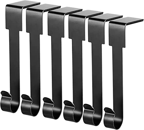 Guojanfon Weihnachtsstrumpfhalter, Kaminhaken, Kaminhaken, Aufhänger, Weihnachtsstrumpf, Kamin, Aufhänger, Griff für Weihnachtsfeier, Dekorationen (schwarz)