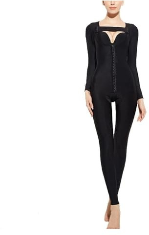 TOSOFT Faja Postoperatoria De Cuerpo Completo For Mujer Liposucción Posparto Compresión De Brazos Muslo Fajas Adelgazantes (Color : Black, Size : L/Large)