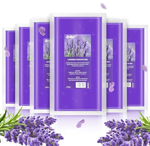 AYITOO Paraffinwachs Lavendel 2700g, Paraffinwachs für Hände und Füße ästhetische Behandlungen, Paraffinwachs Paraffinwax Set