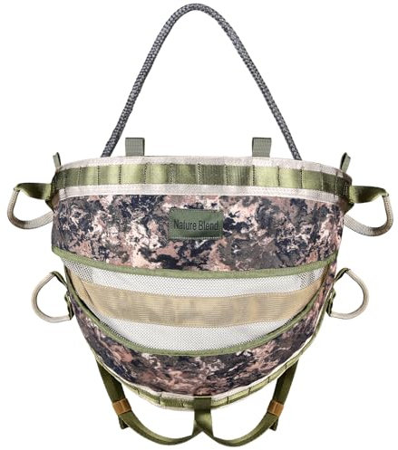 NatureBlend Jagdsattel The Gen 2, ultra-bequemer gepolsterter Sitz, leichtes Baumzubehör für die Jagd, verstellbarer Baumklettersattel, unverzichtbarer Sattel Jagdausrüstung, inklusive Brücke