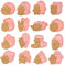 BNGXR Lot de 16 emporte-pièces de Noël, emporte-pièces 3D, moules à cookies, emporte-pièces en silicone, pour décoration de gâteau, biscuits, pâtisserie, cuisine