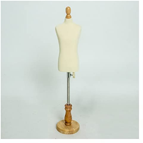XINYUNFEI Schneiderpuppe Verstellbar Kleidermacher Dummy Männlich, Holzschneider Manikins Mini Puppe Kleidform Anzeige Puppenhaus Zubehör Dekoration(1/4)