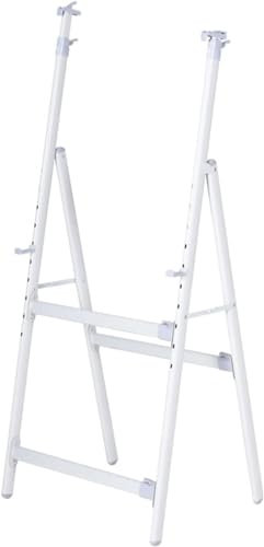 IUBGFTO Whiteboard-Ständer, faltbar, A-Typ, Metallstütze für trocken abwischbare Tafel, Tafel, Pinnwand, höhenverstellbar, für Schule, Büro, Zuhause, Grau