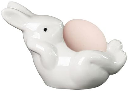 Générique Coquetiers Animaux,Coquetier en Céramique - Coquetiers à œufs de Lapin bouillis | Coquetiers à la Coque pour décoration de pâques, Support à œufs Unique, Support à œufs de Dessin animé