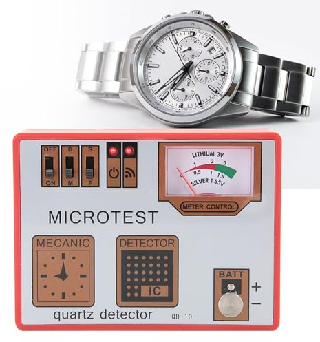 Smagnetizzatore per Orologi, Tester Al Quarzo Smagnetizzazione Strumento per Riparare Orologi Tester Batteria per Orologi Tester Movimento Al Quarzo per Addetti Alla Riparazione