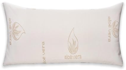 MIMOCASA Almohada Estandar Copo de Visco y Fibra Aloe Vera, Transpirable Fabricado en España (1, 90CM)