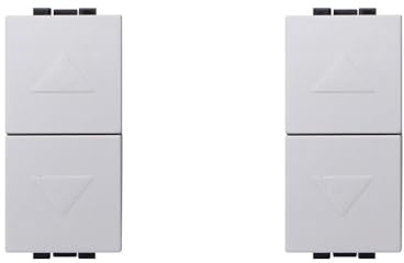 IXTRIMA Interruttore Doppio Interbloccato Saliscendi 10A Bianco Compatibile Con Bticino Living Light SET 2 PZ