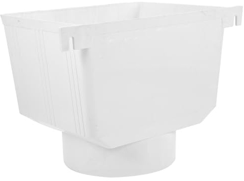 Vaguelly Gouttière Pvc 160 Mm Récupérateur D'eau De Pluie Pour Système De Drainage Extérieur, Filtre Collecteur Pluie, Entonnoir Déviateur Compatible Barils De Collecte, Installation Facile