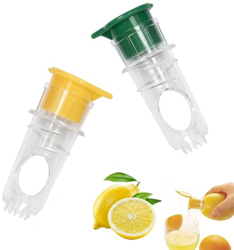 ANDARS Presse Agrumes 2 Pièces – Presse Agrumes Manuel pour Citrons, Oranges & Agrumes – Extracteur de Jus Manuel Robuste pour Cuisine, Camping & Événements