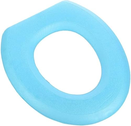 Blue Toilet Seat Cushion, Waterproof EVA Toilet Lid Seat Cover Bathroom Sanitation Accessories