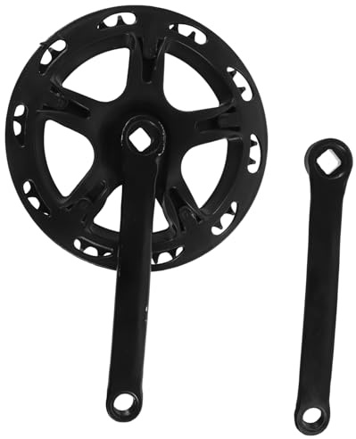 GALPADA Manivelle de Vélo en Acier Noir Plateau Remplaçable, Facile à Installer, Ensemble 1 Set pour Réparation de Vélo