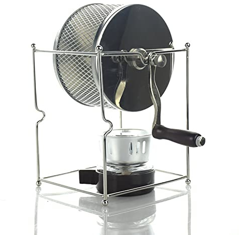 Torréfacteur à café à tambour, torréfacteur manuel de grains de café avec poignée, acier inoxydable de qualité supérieure pour un usage domestique, petits grains ménagers, haricots, arachides, noix,