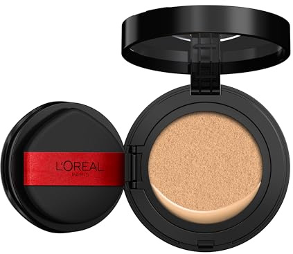 L'Oréal Paris, Infaillible Fresh Wear Cushion Foundation, 24H Halt mit atmungsaktiver flüssiger Formel, schwerelose Deckkraft, natürliches Finish, inklusive Applikator und Spiegel, Farbe C220, 11g
