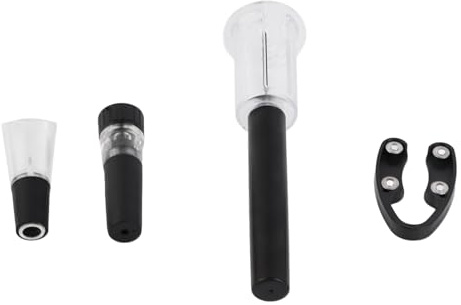 Fafeicy Ensemble D'ouverture du Vin, Tire-bouchon avec -papier, Bouchon à Vide, Verser, sans Fil Portable, Kit D'ouvre-bouteille de Tire-bouchon à Vin